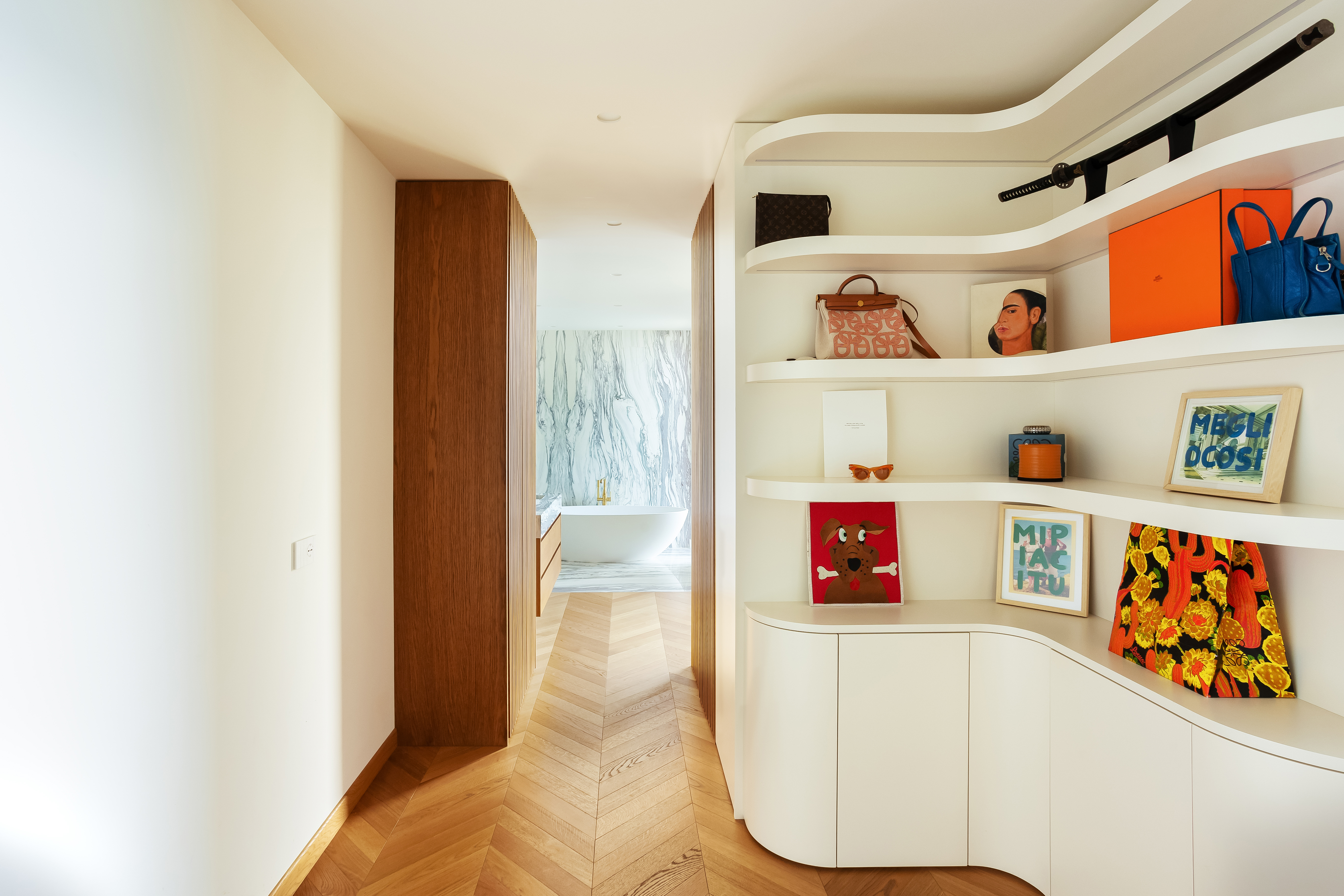 Bagno villa contemporanea a Bordighera.